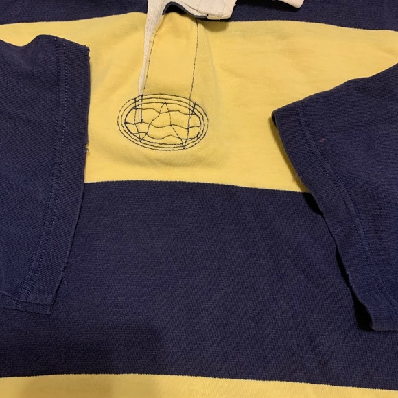 Vintage Ralph Lauren Polo Striped Rugby Polo Shirt - Picture 6 of 6